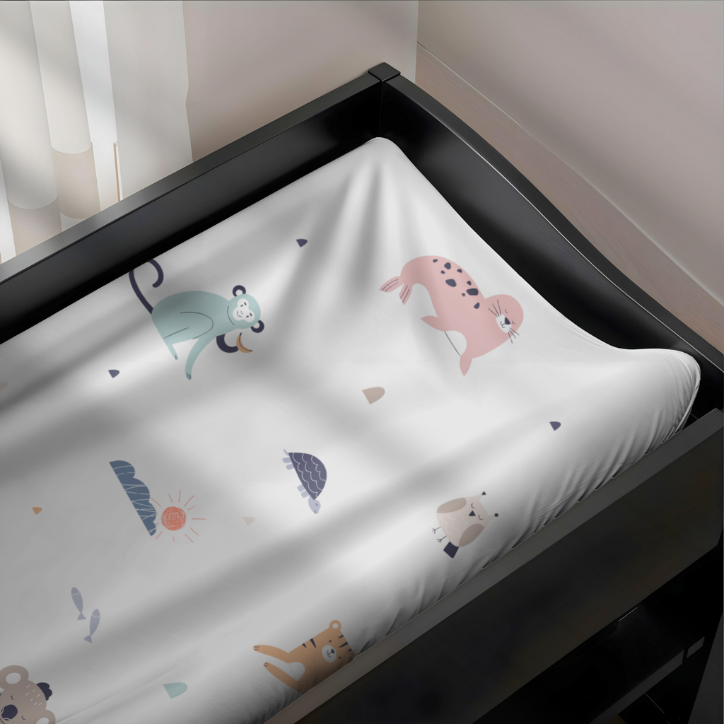 Soft Safari Animal Changing Pad Cover