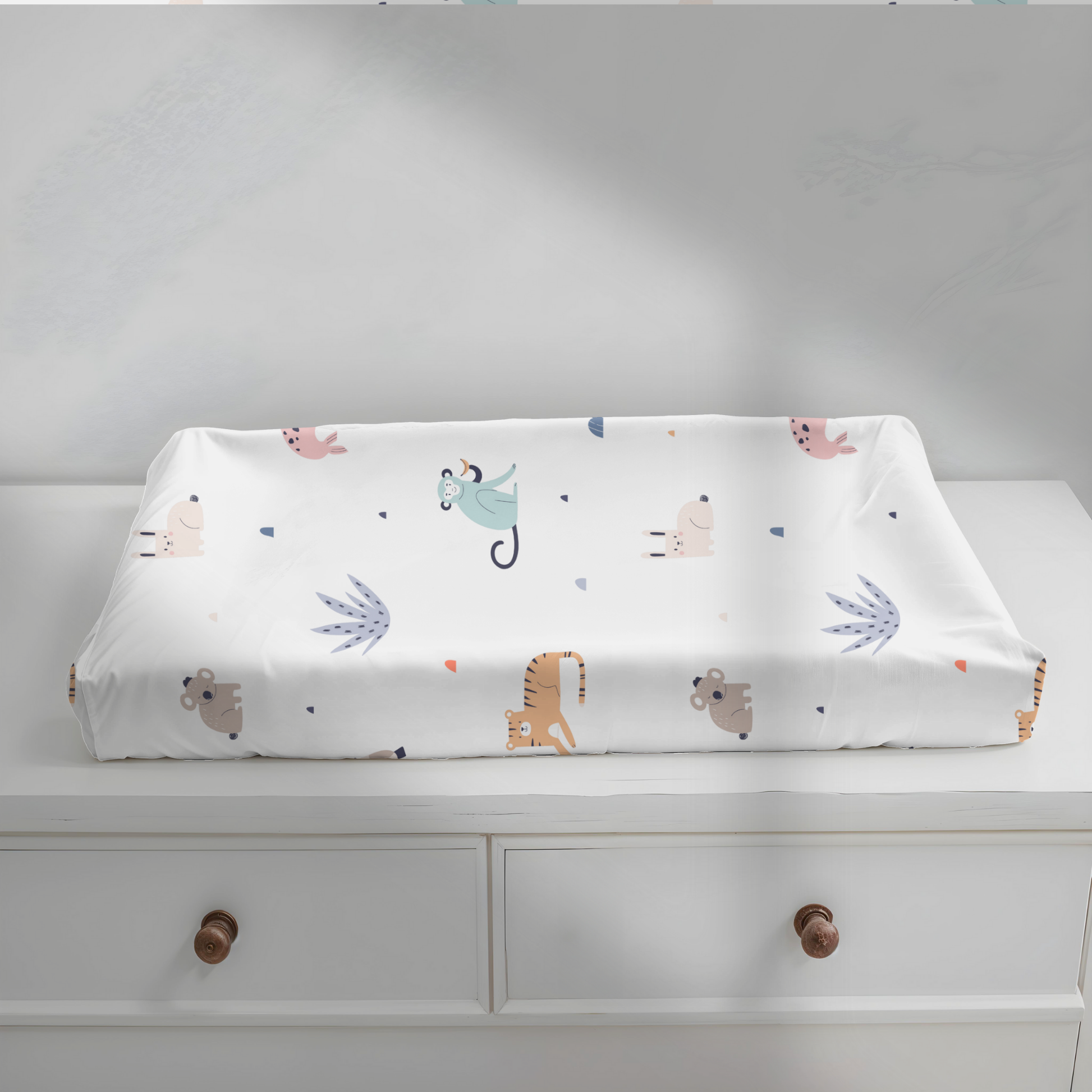 Soft Safari Animal Changing Pad Cover