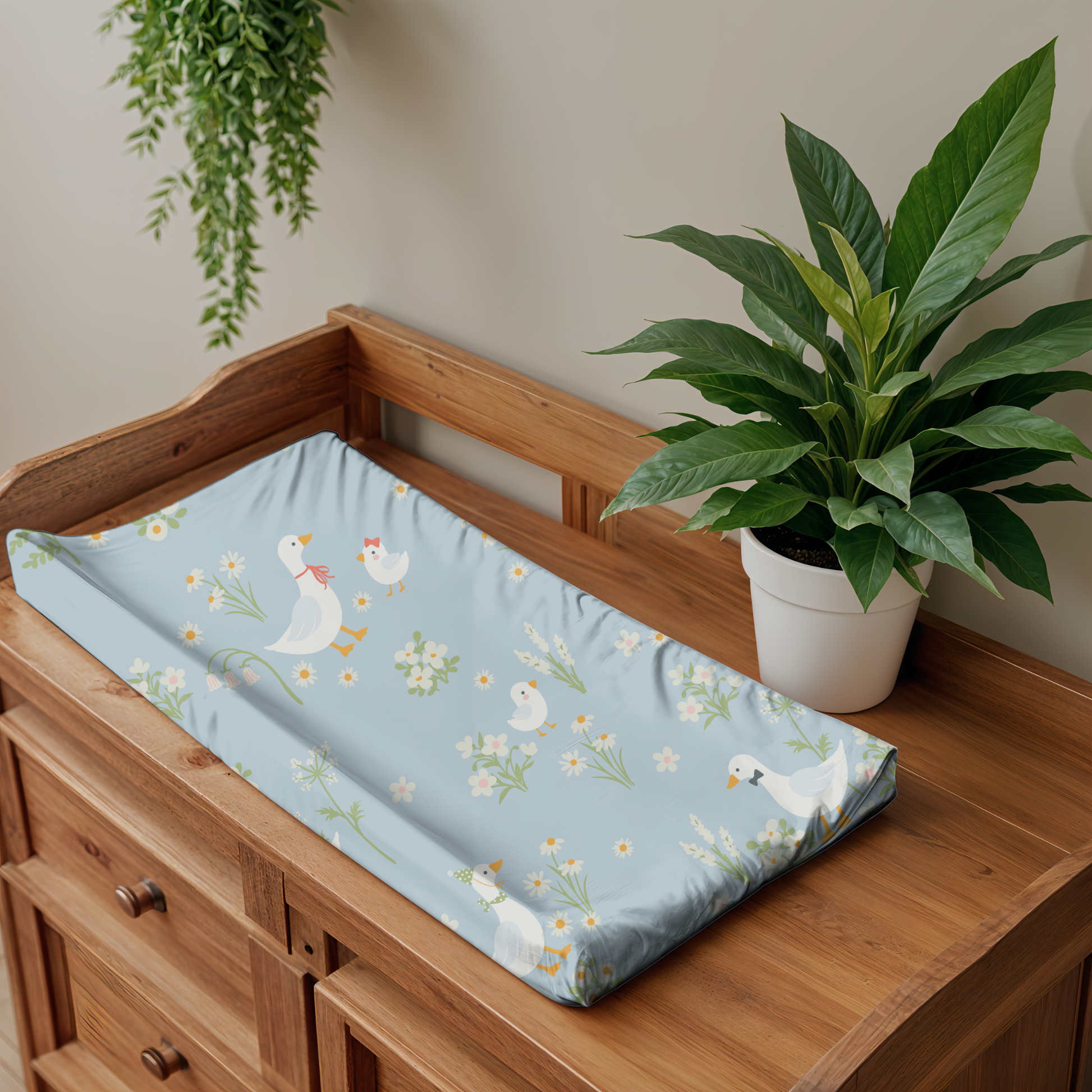 Soft Adorable Duck & Daisy Pad Cover