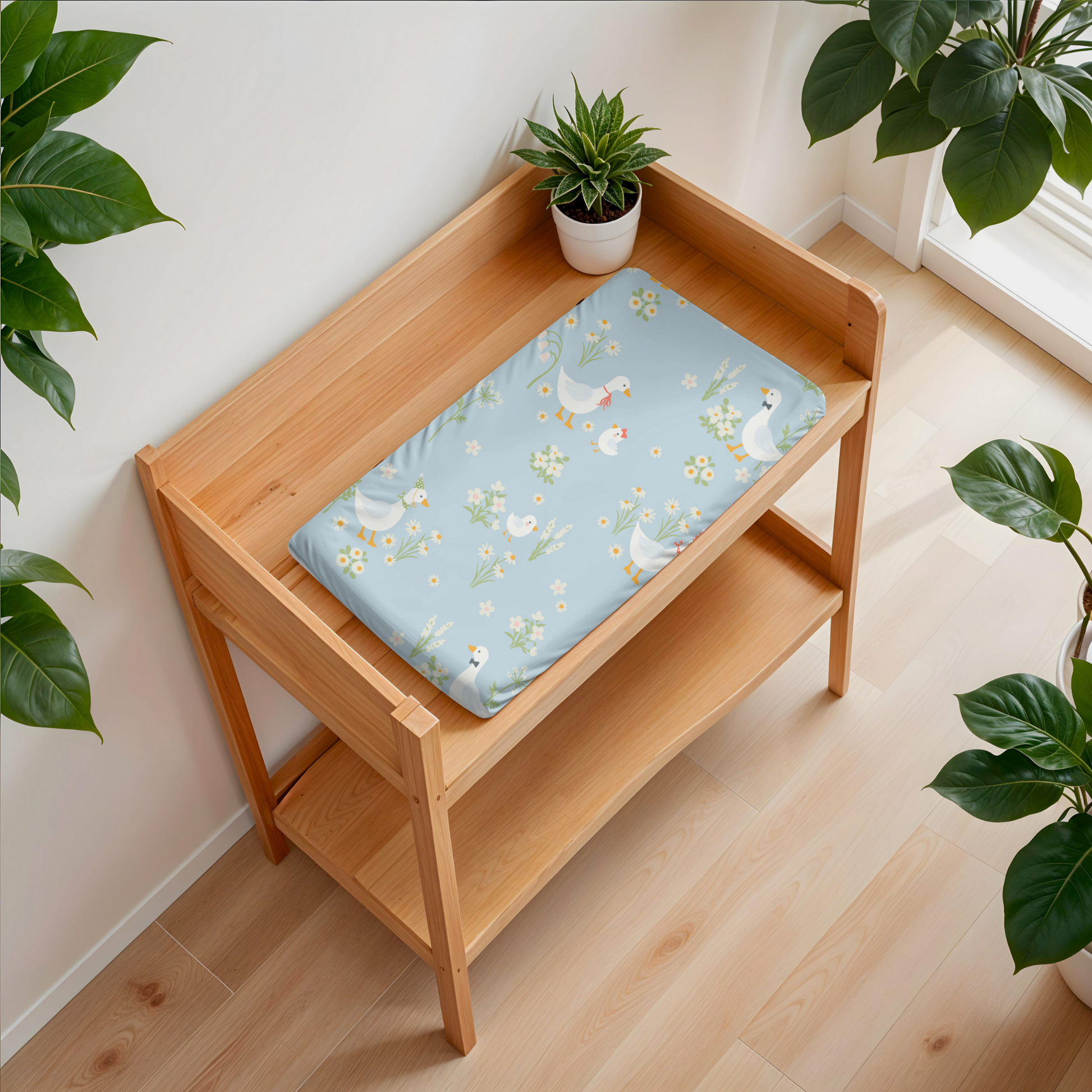 Soft Adorable Duck & Daisy Pad Cover