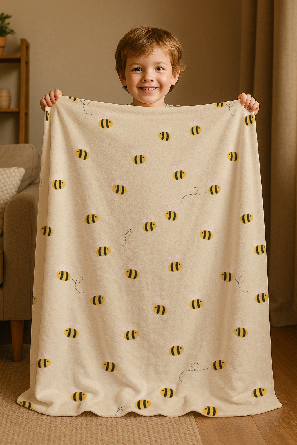 Sweet Honey Bee Blanket for Baby, Toddler & Kid