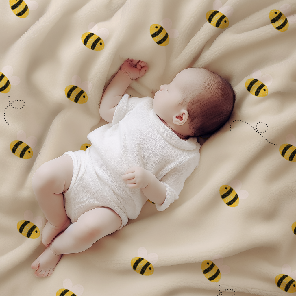 Sweet Honey Bee Blanket for Baby, Toddler & Kid