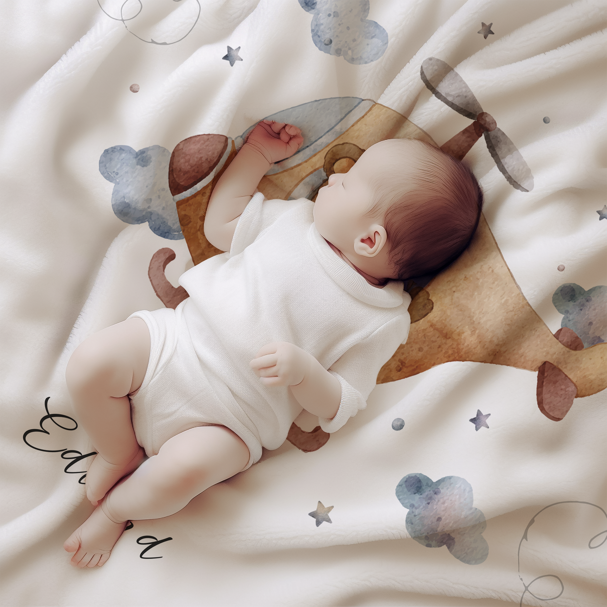 Personalized Bear Blanket for Baby, Toddler & Kid
