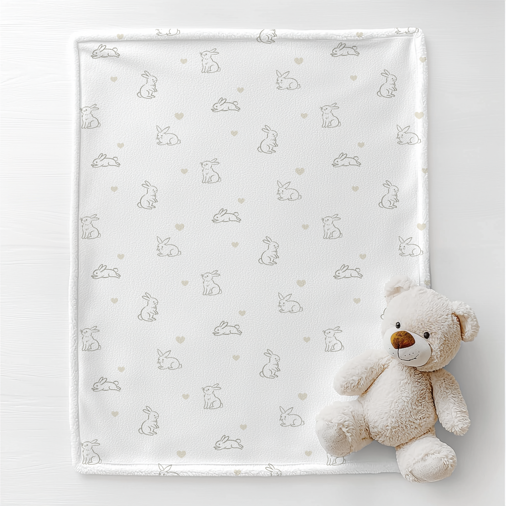 Soft Bunny Baby Blanket