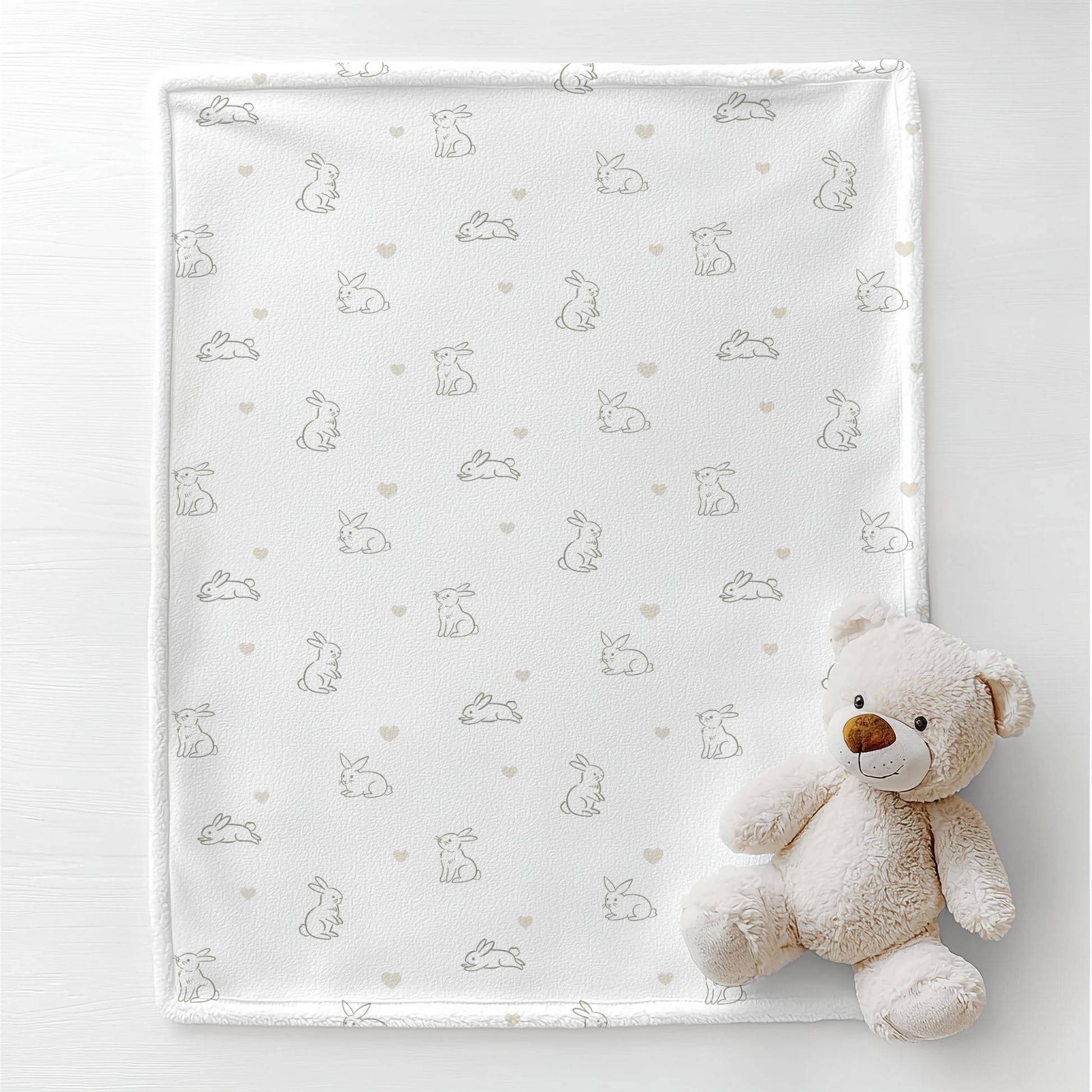 Soft Bunny Baby Blanket