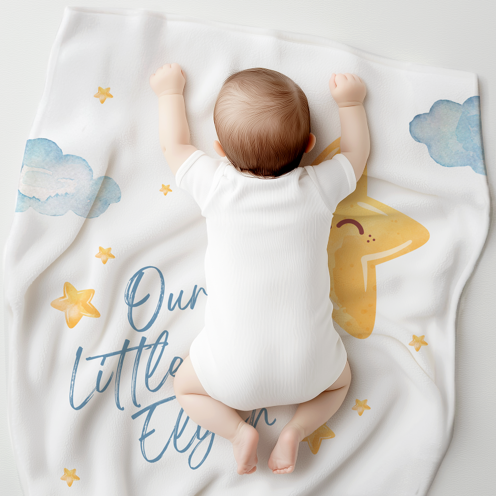 Personalized Little Star Baby Blanket