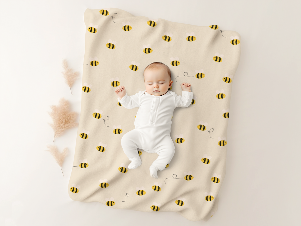 Sweet Honey Bee Blanket for Baby, Toddler & Kid