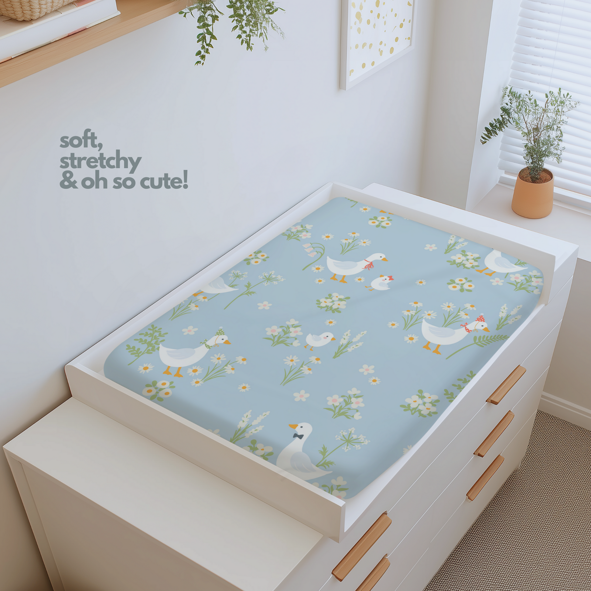 Soft Adorable Duck & Daisy Pad Cover