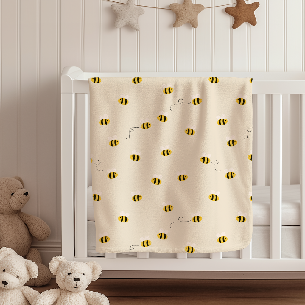 Sweet Honey Bee Blanket for Baby, Toddler & Kid