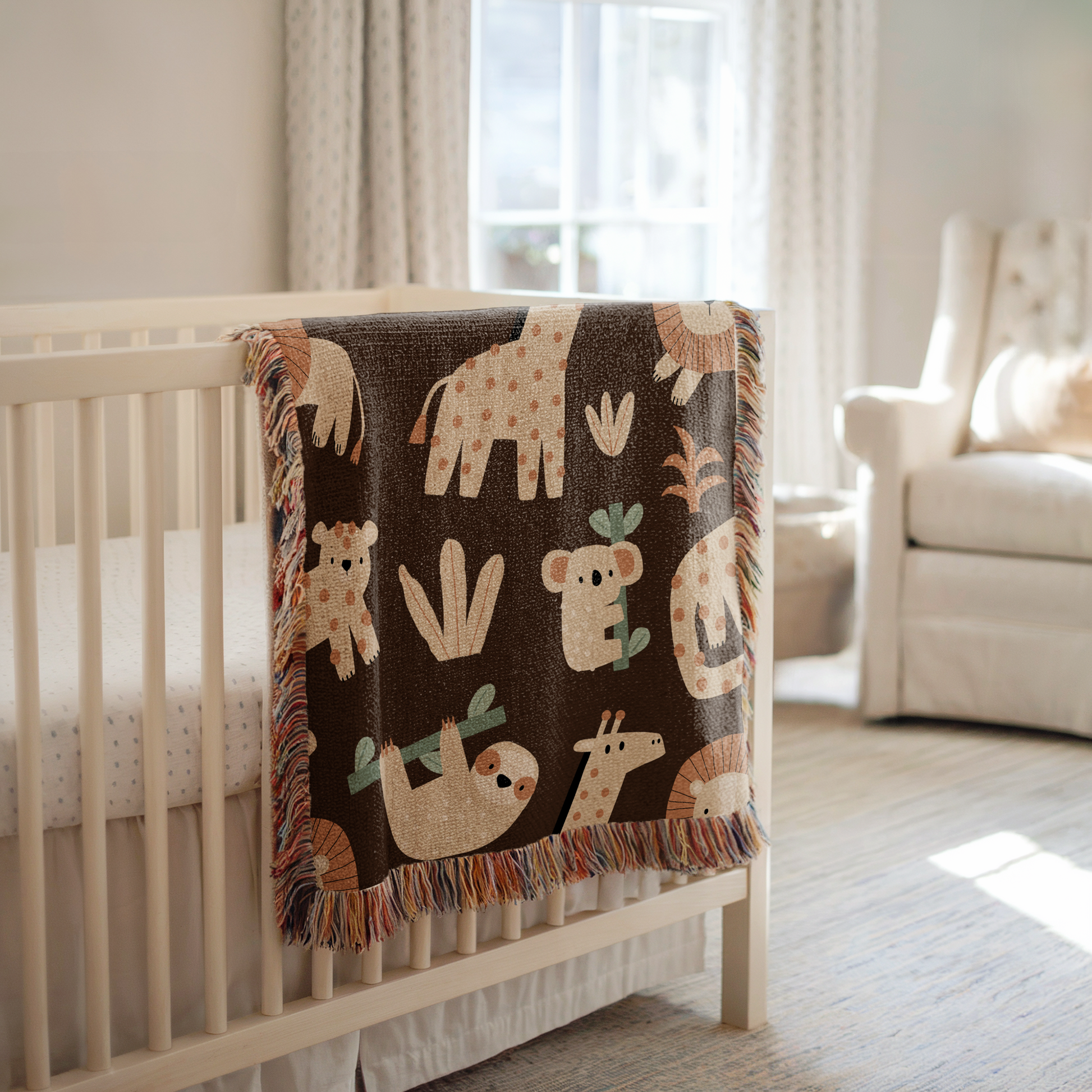Jungle Animal Blanket for Baby, Toddler & Kids