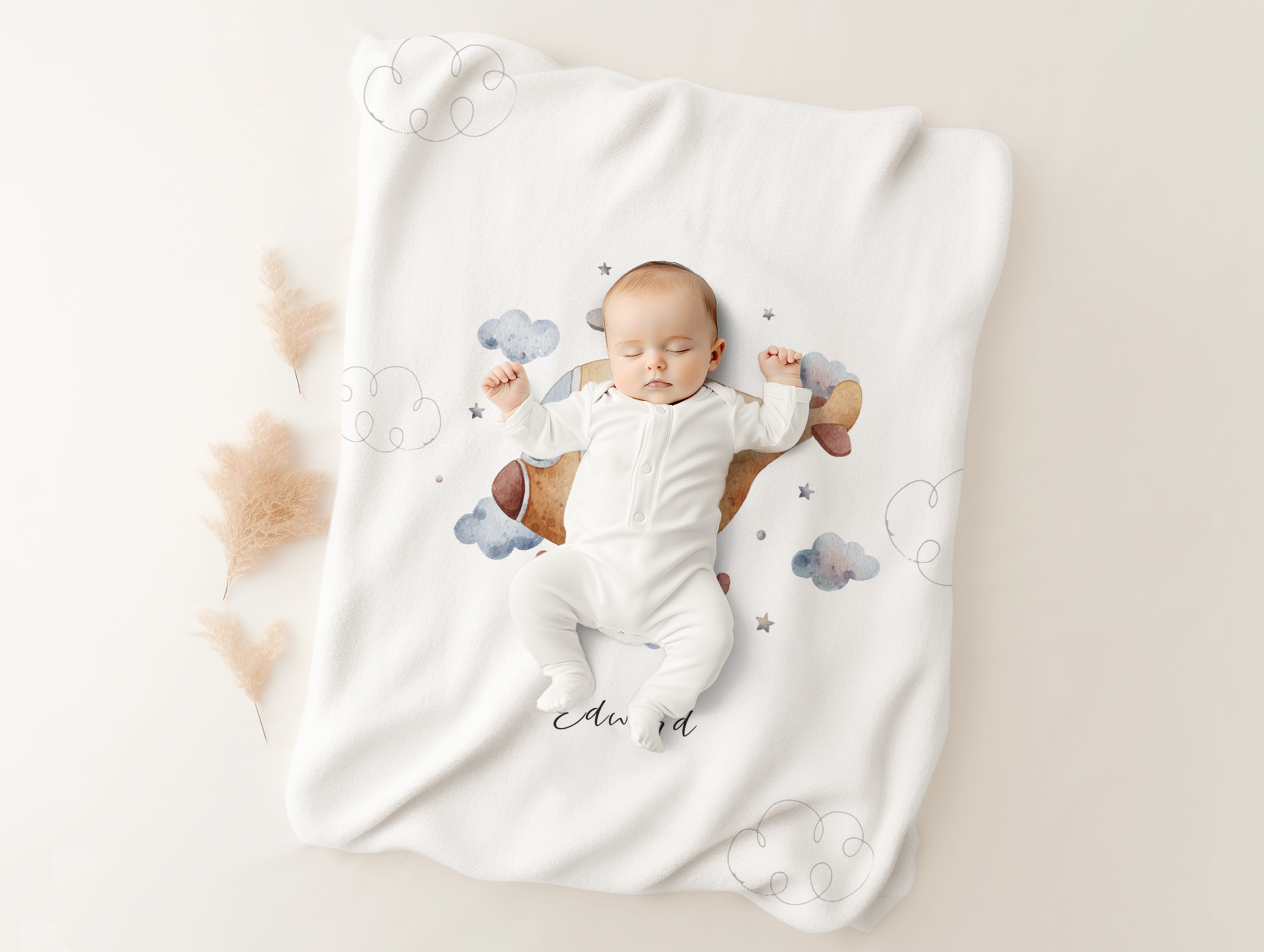 Personalized Bear Blanket for Baby, Toddler & Kid