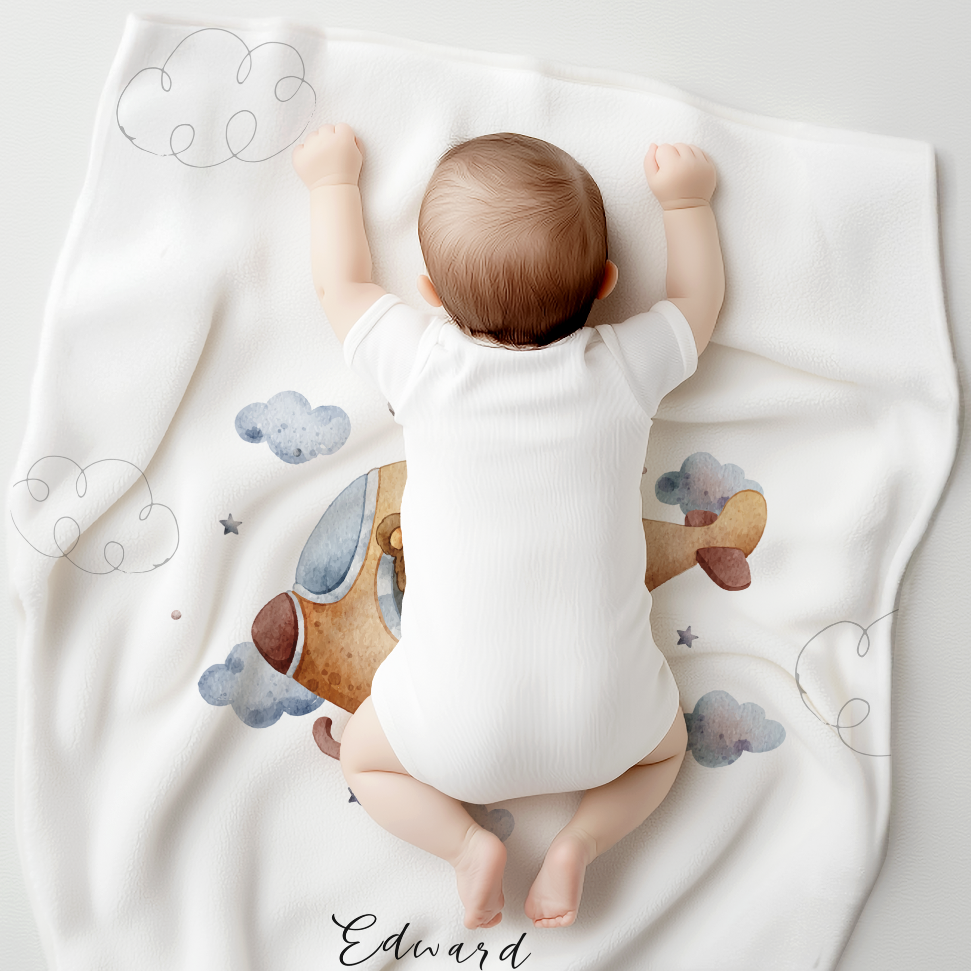 Personalized Bear Blanket for Baby, Toddler & Kid