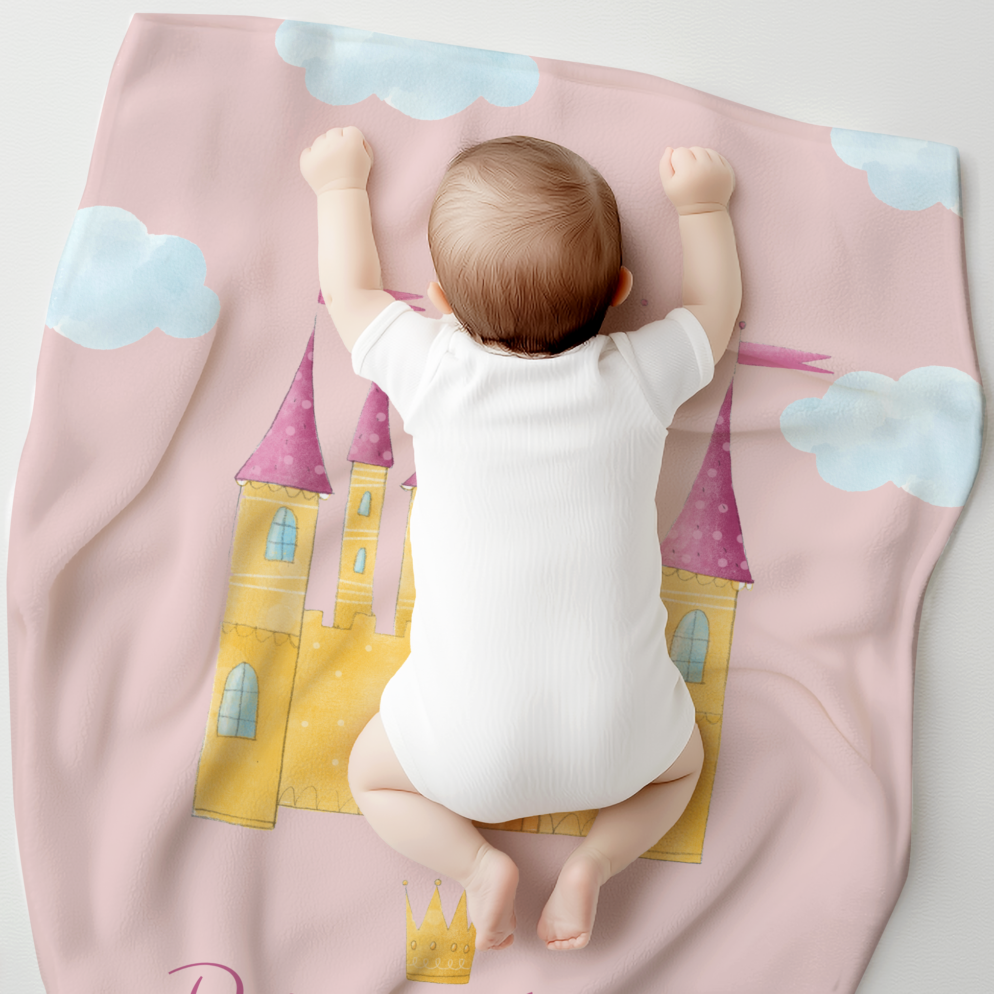 Personalized Princess Baby Girl & Toddler Blanket