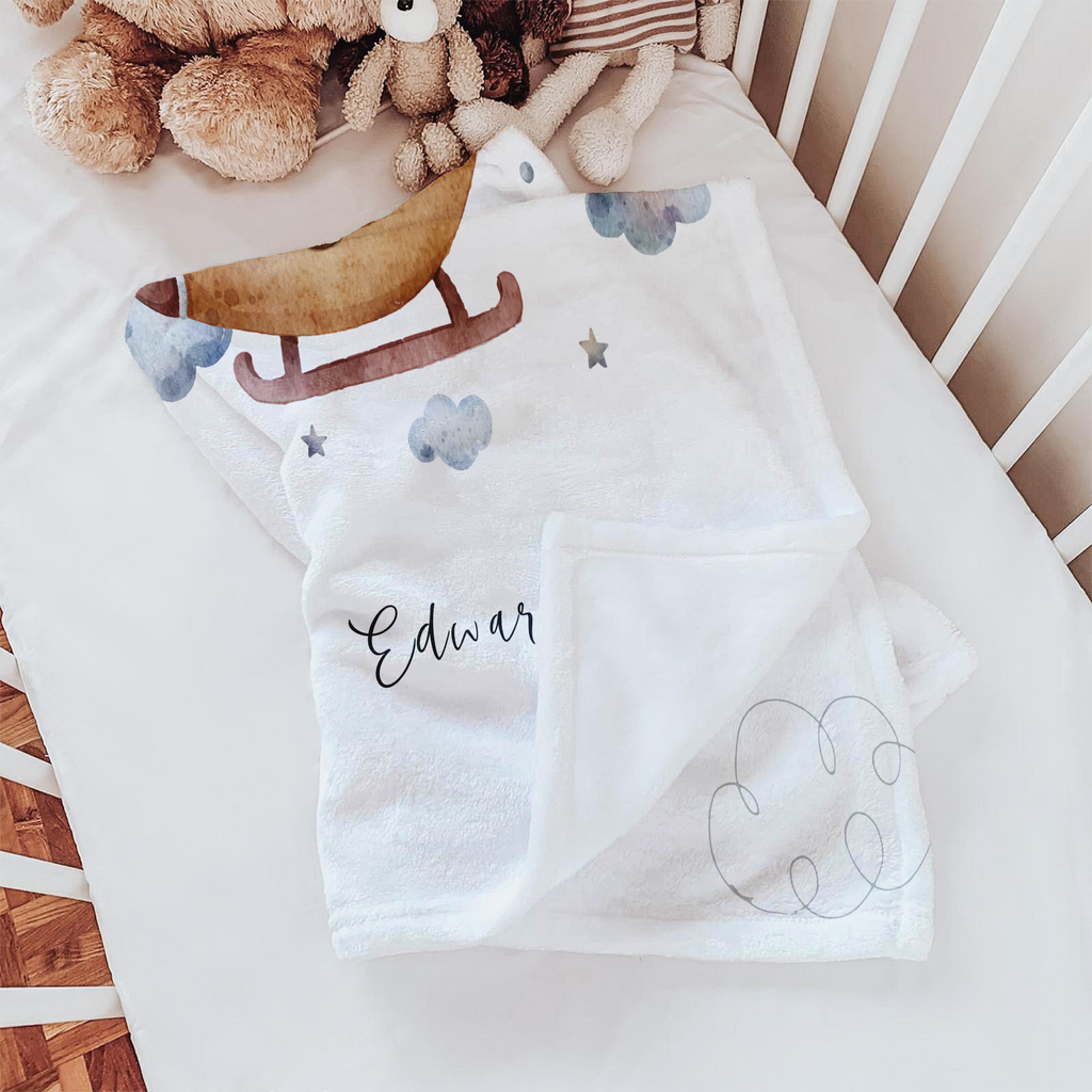 Personalized Bear Blanket for Baby, Toddler & Kid