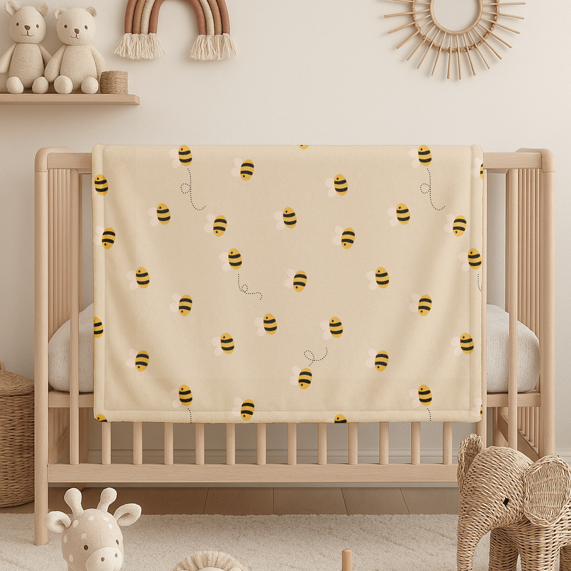 Sweet Honey Bee Blanket for Baby, Toddler & Kid