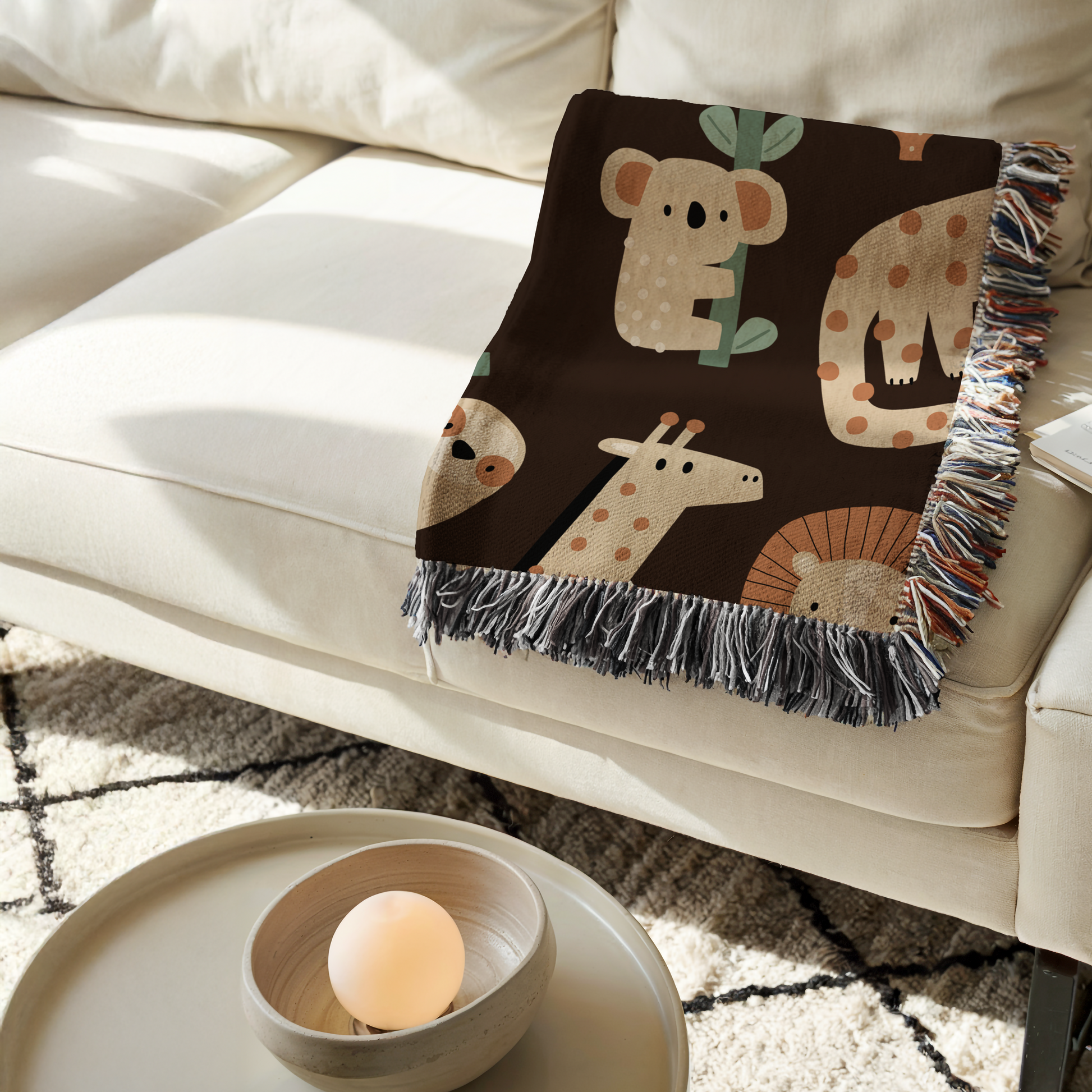 Jungle Animal Blanket for Baby, Toddler & Kids