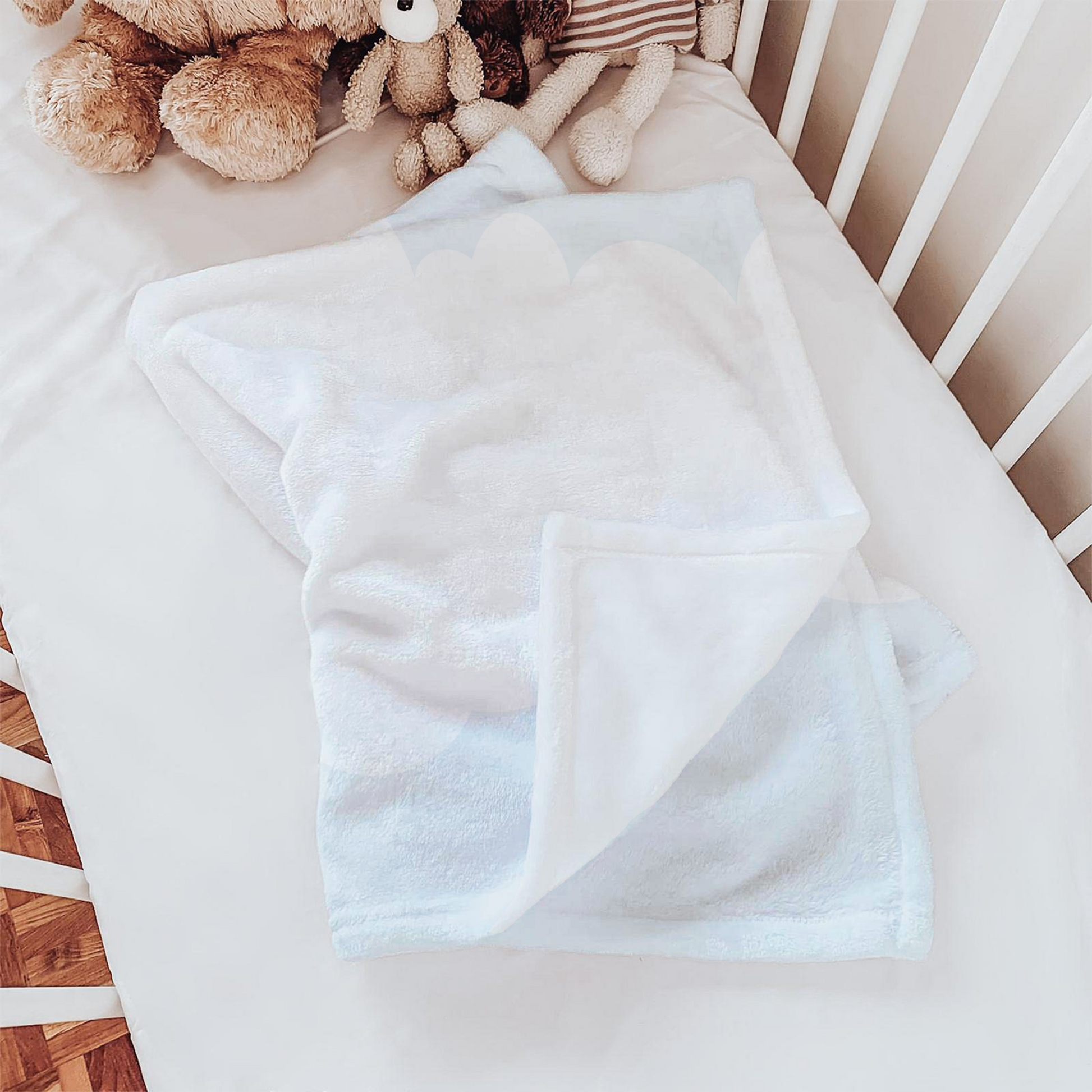 Personalized Mother & Baby Bunny Blanket